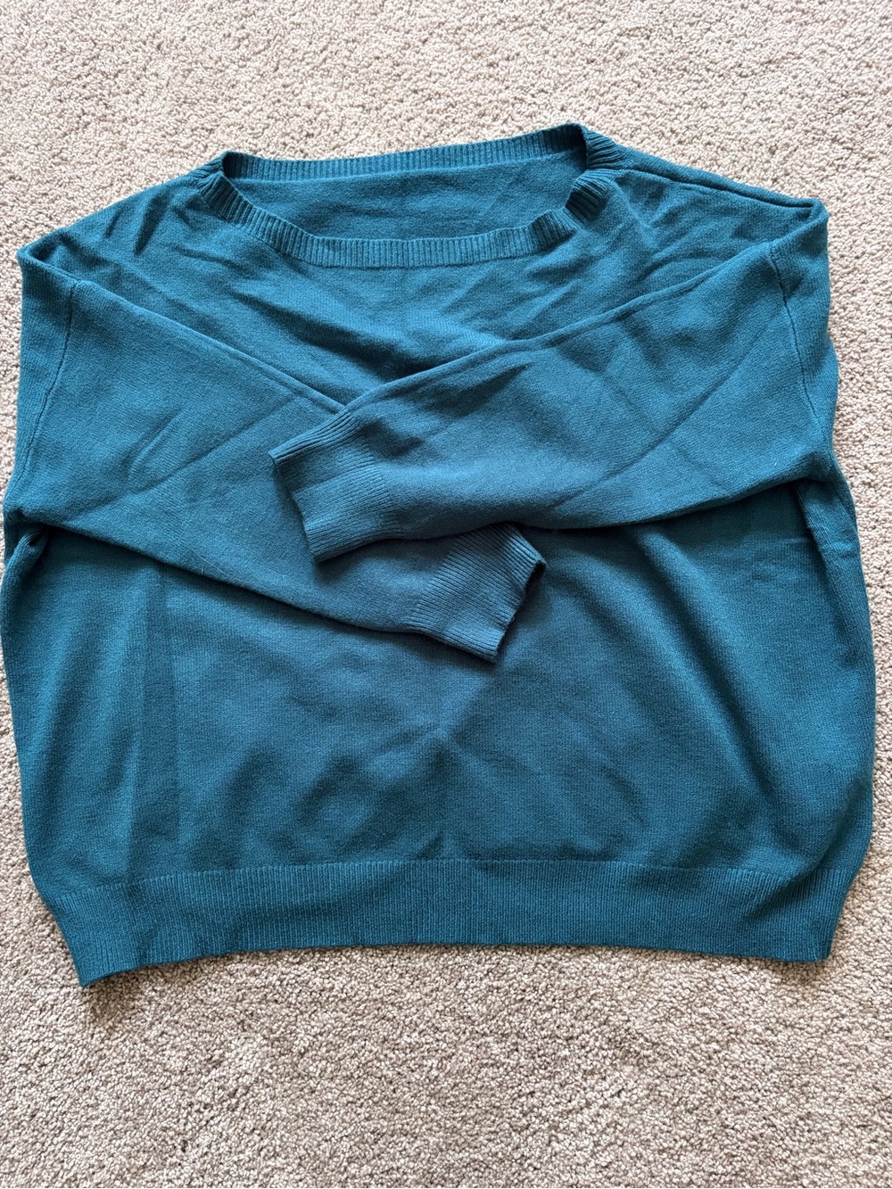 Women's Teal Crewneck Sweater